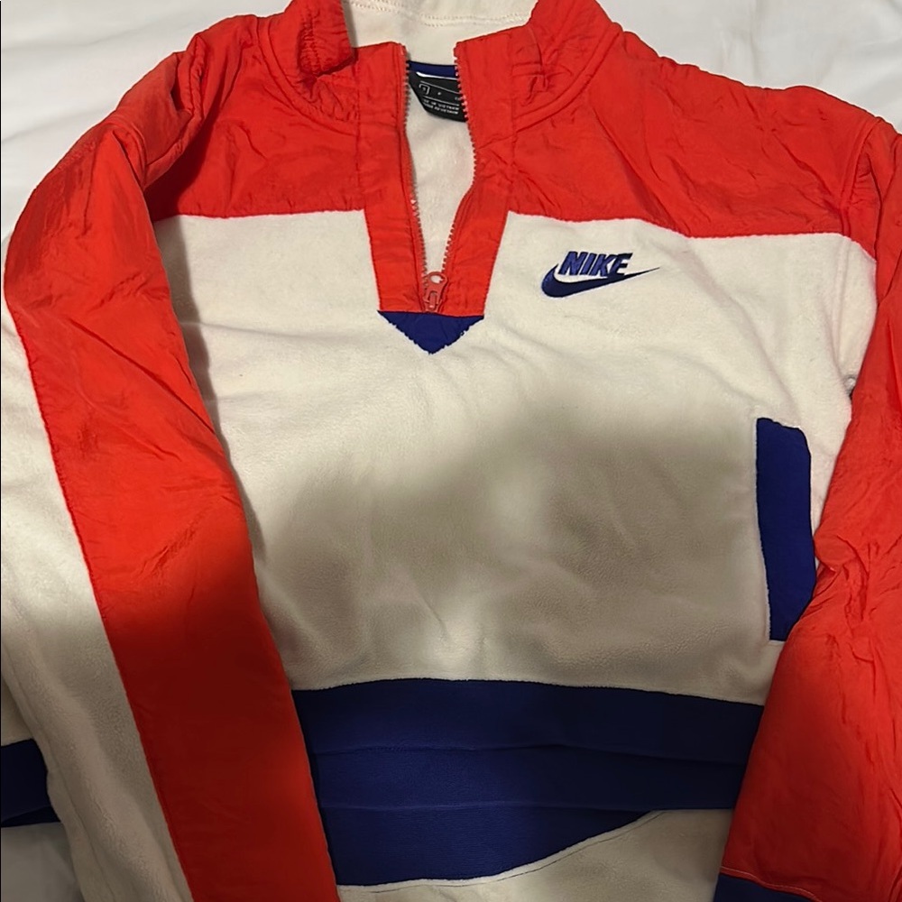 Nike fire orange and ivory Athletic Top & bottom with Bold Design